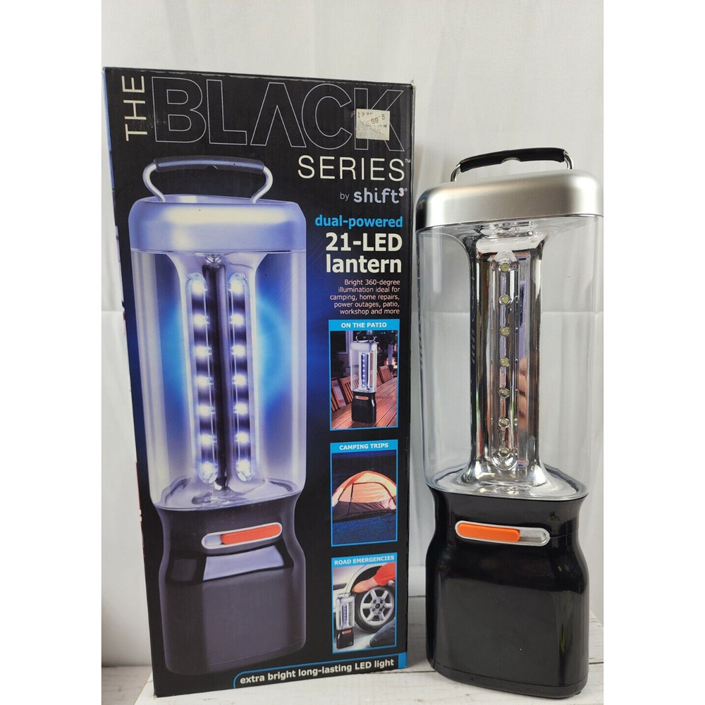 LED Bright White Lantern, The Black Series by Shift3, Batteries Required